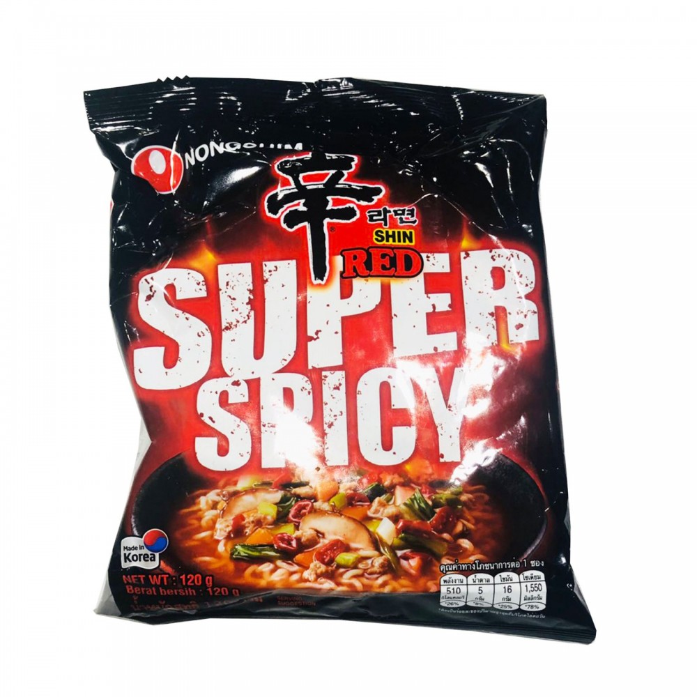 NONGSHIM Instant Noodle Shin Red Super Spicy 120g