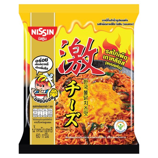 Nissin Instant Noodles Korean Hot Chili Chicken Cheese Flavour 60g